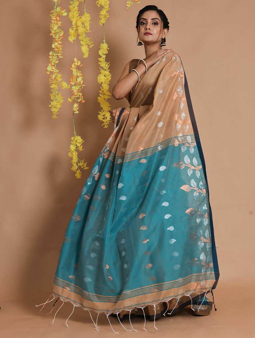 women self design bomkai saree with blouse - 22046055 -  Standard Image - 1