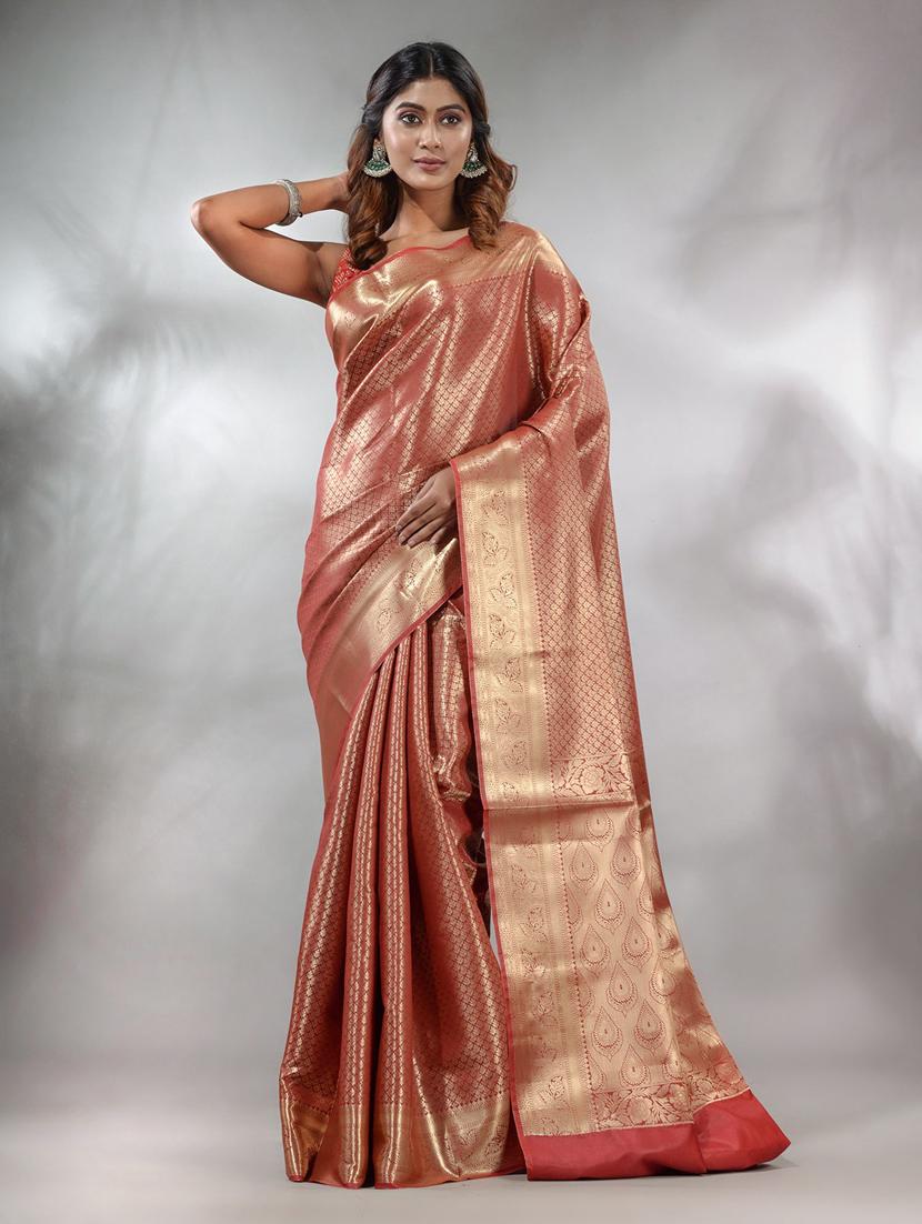 women self design kanjivaram saree with blouse - 22046060 -  Standard Image - 1