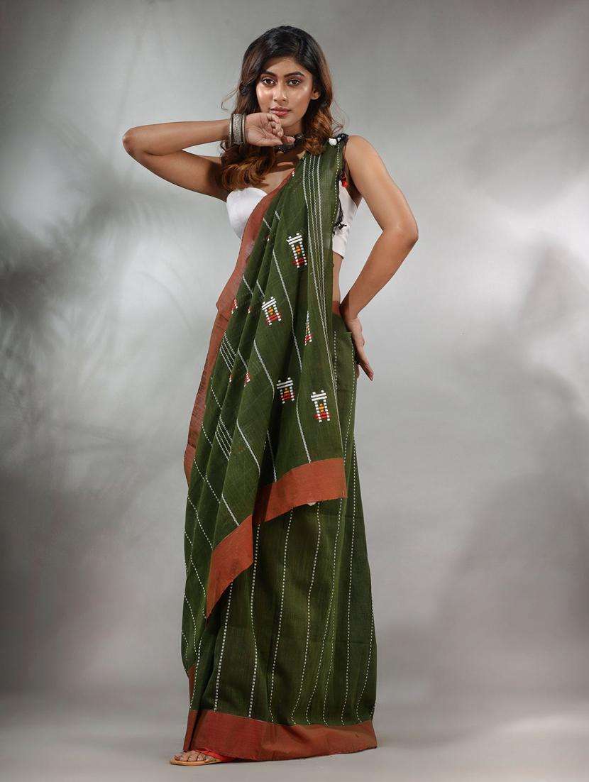 women self design handloom saree with blouse - 22046064 -  Standard Image - 1