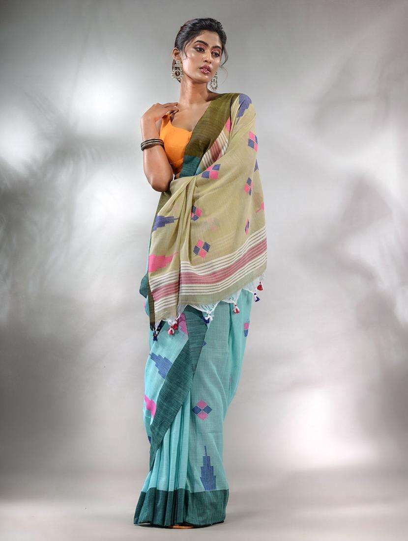 women self design handloom saree with blouse - 22046069 -  Standard Image - 1
