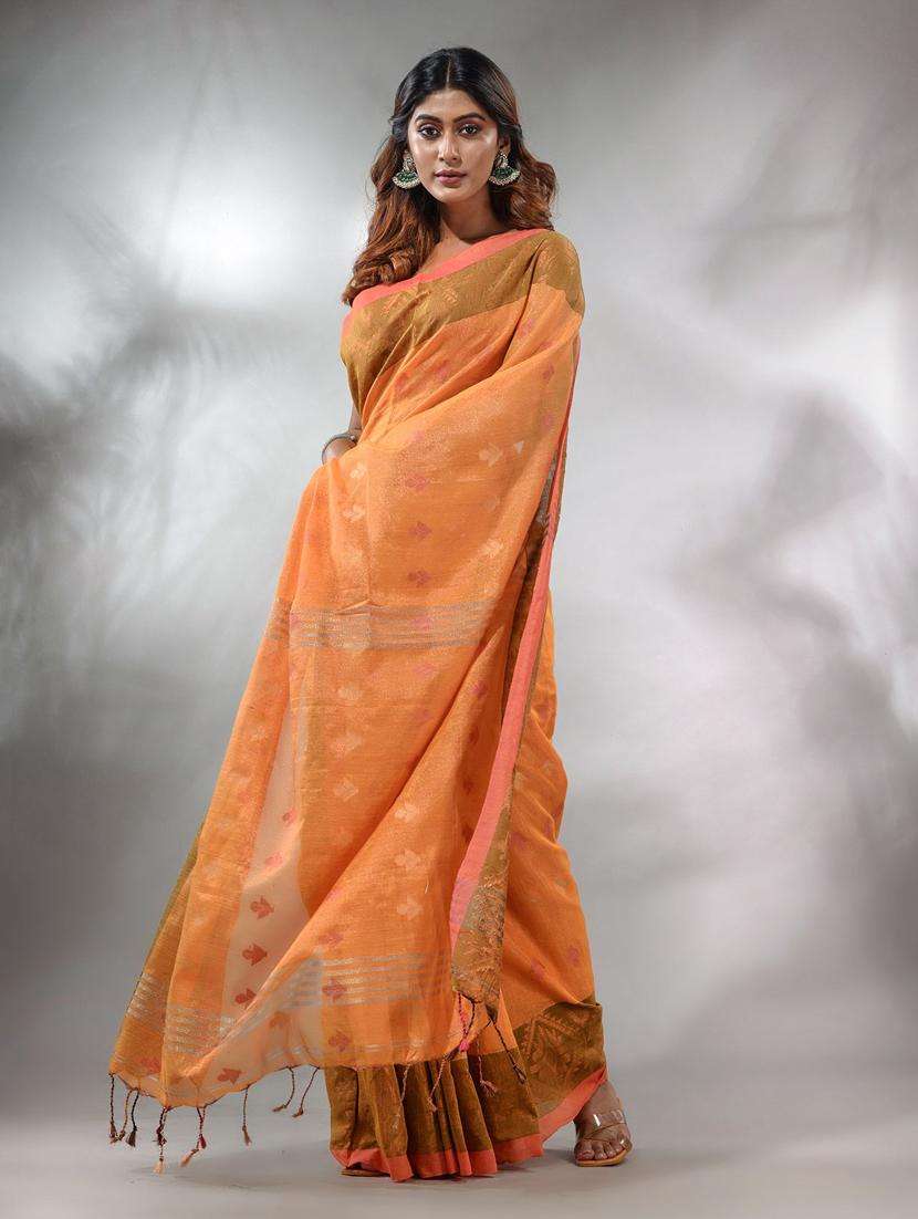 women self design bordered saree with blouse - 22046095 -  Standard Image - 1
