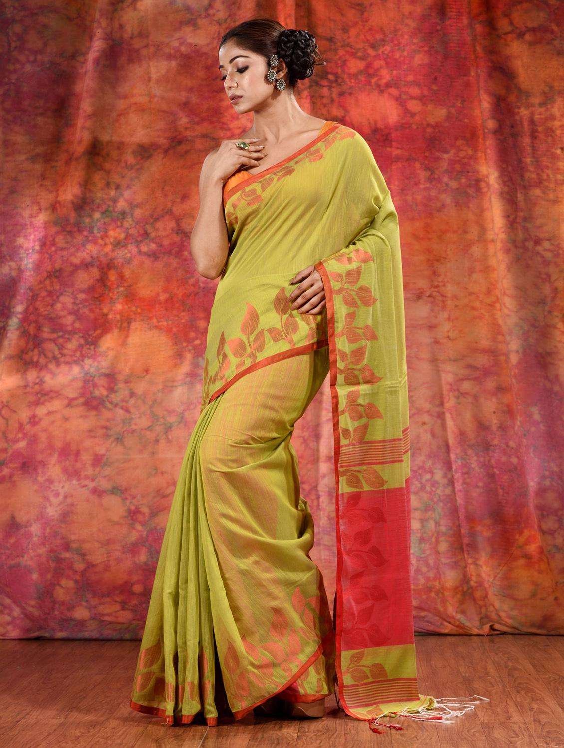 women self design handloom saree with blouse - 22046105 -  Standard Image - 1