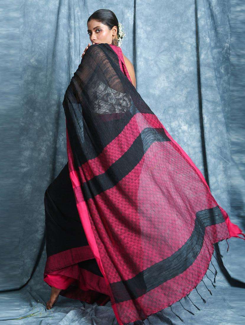 women self design handloom saree with blouse - 22046118 -  Standard Image - 1