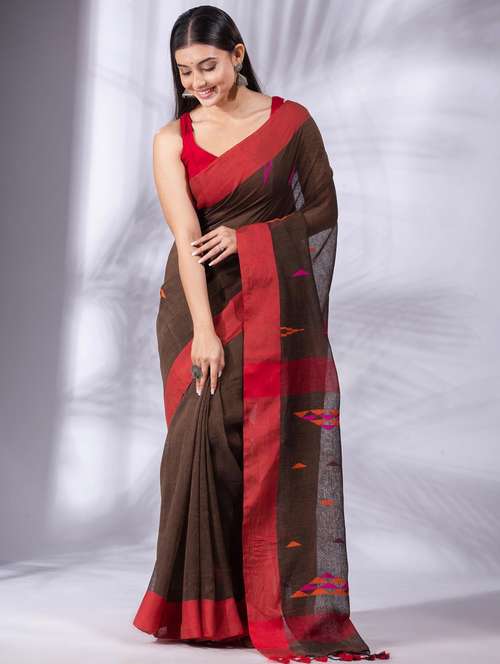 women self design handloom saree with blouse - 22046145 -  Standard Image - 0