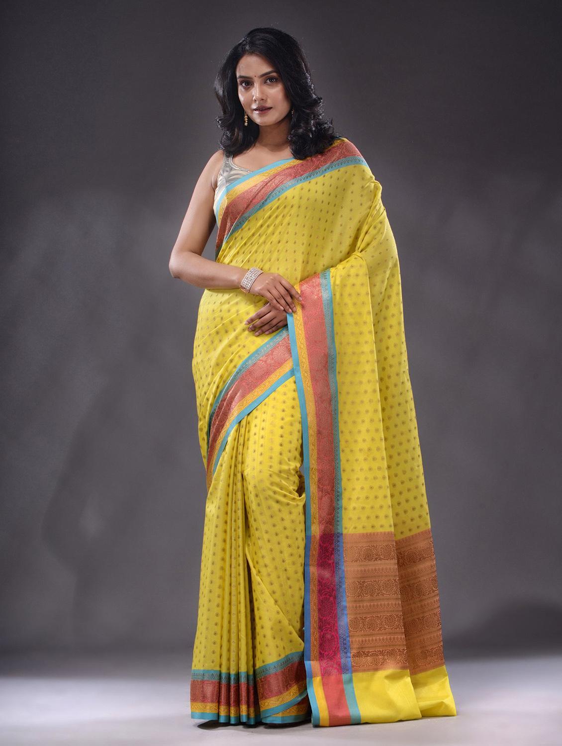 women self design bordered saree with blouse - 22046162 - Standard Image - 1