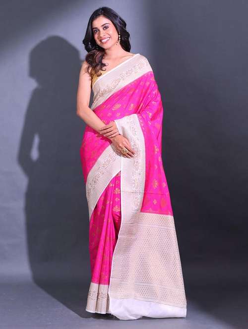 women self design bordered saree with blouse - 22046168 -  Standard Image - 0