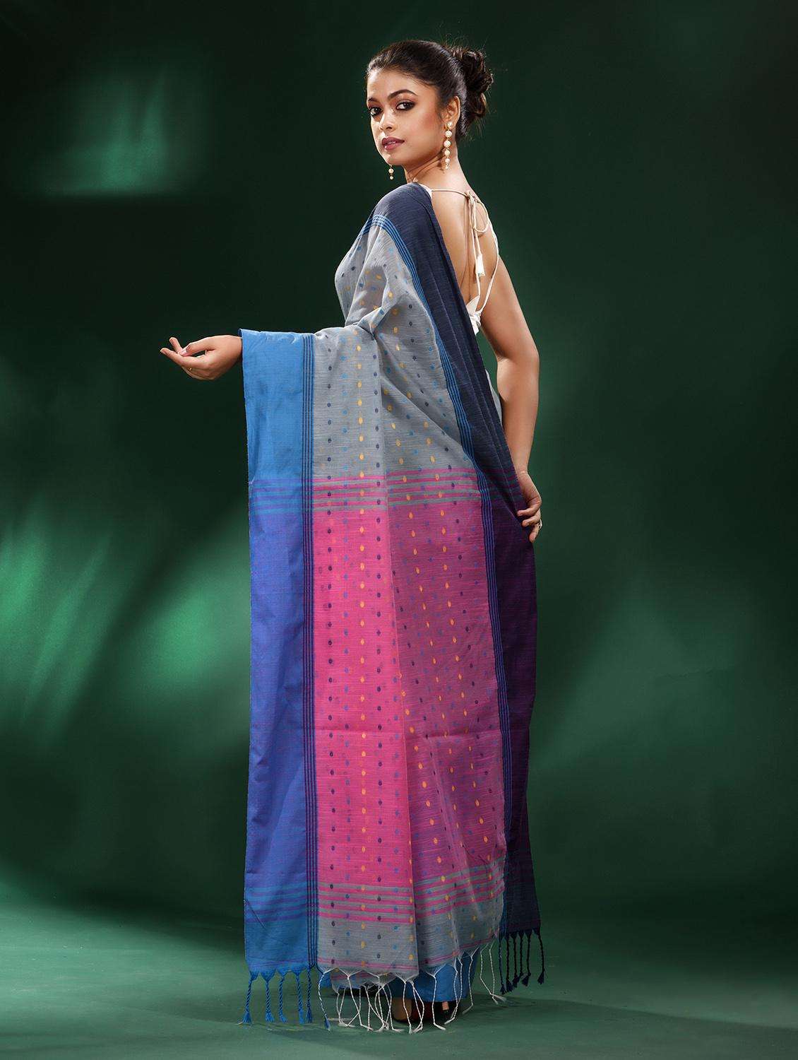 women self design handloom saree with blouse - 22046214 -  Standard Image - 1