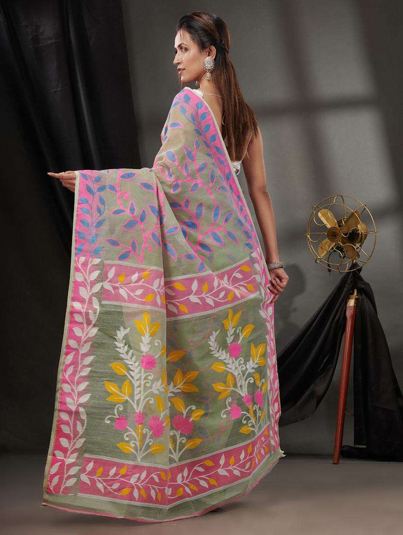 women self design jamdani saree - 22046257 -  Standard Image - 1