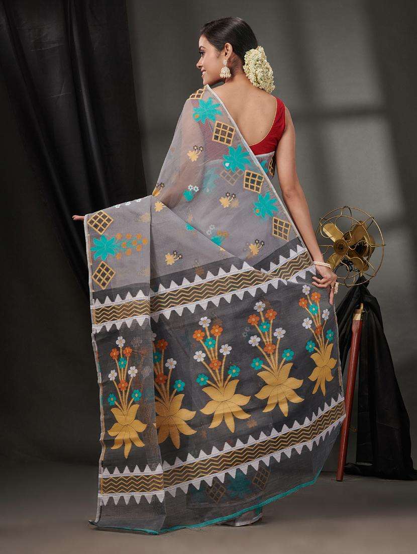 women self design jamdani saree - 22046262 -  Standard Image - 1