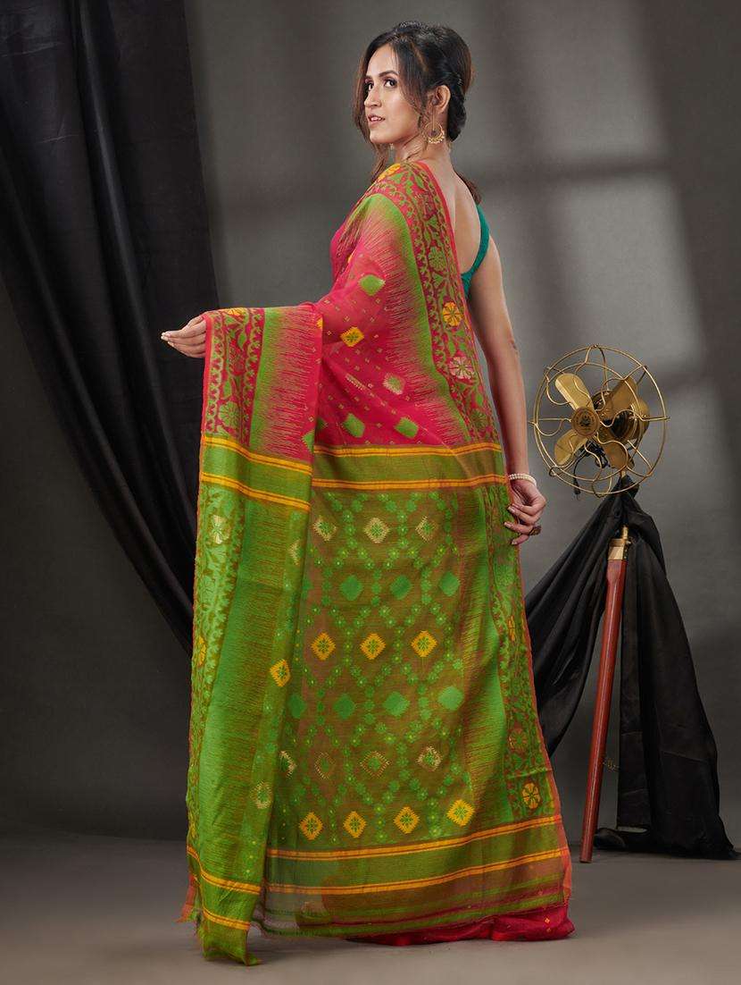 women self design jamdani saree - 22046272 -  Standard Image - 1