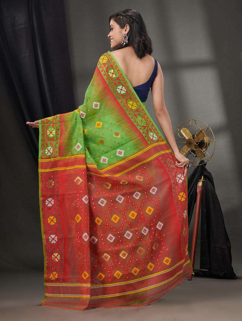 women self design jamdani saree - 22046276 -  Standard Image - 1