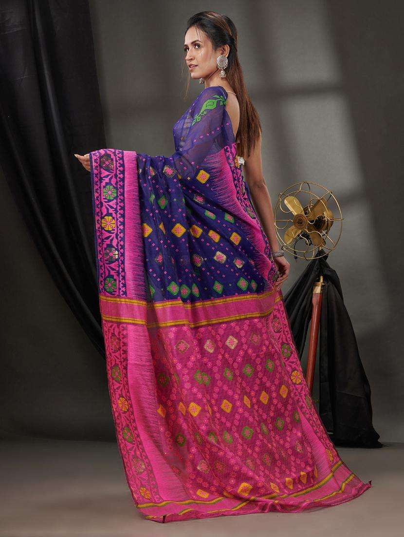 women self design jamdani saree - 22046277 -  Standard Image - 1