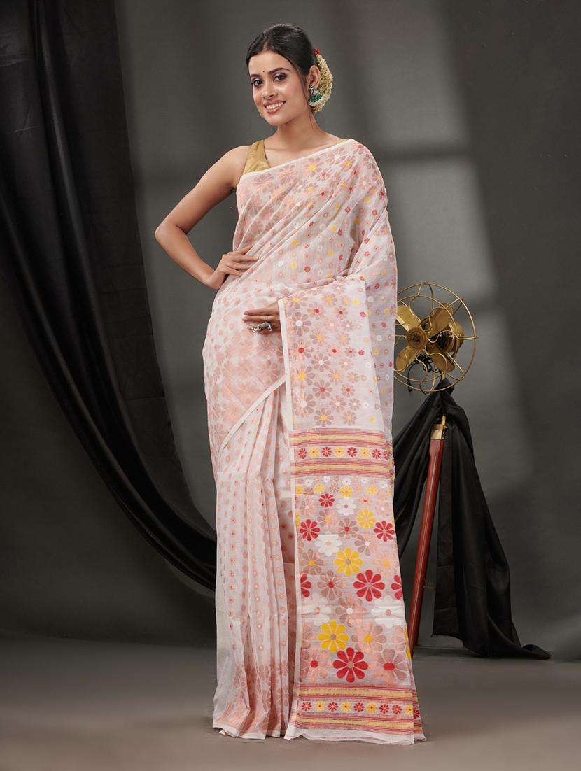 women self design jamdani saree
