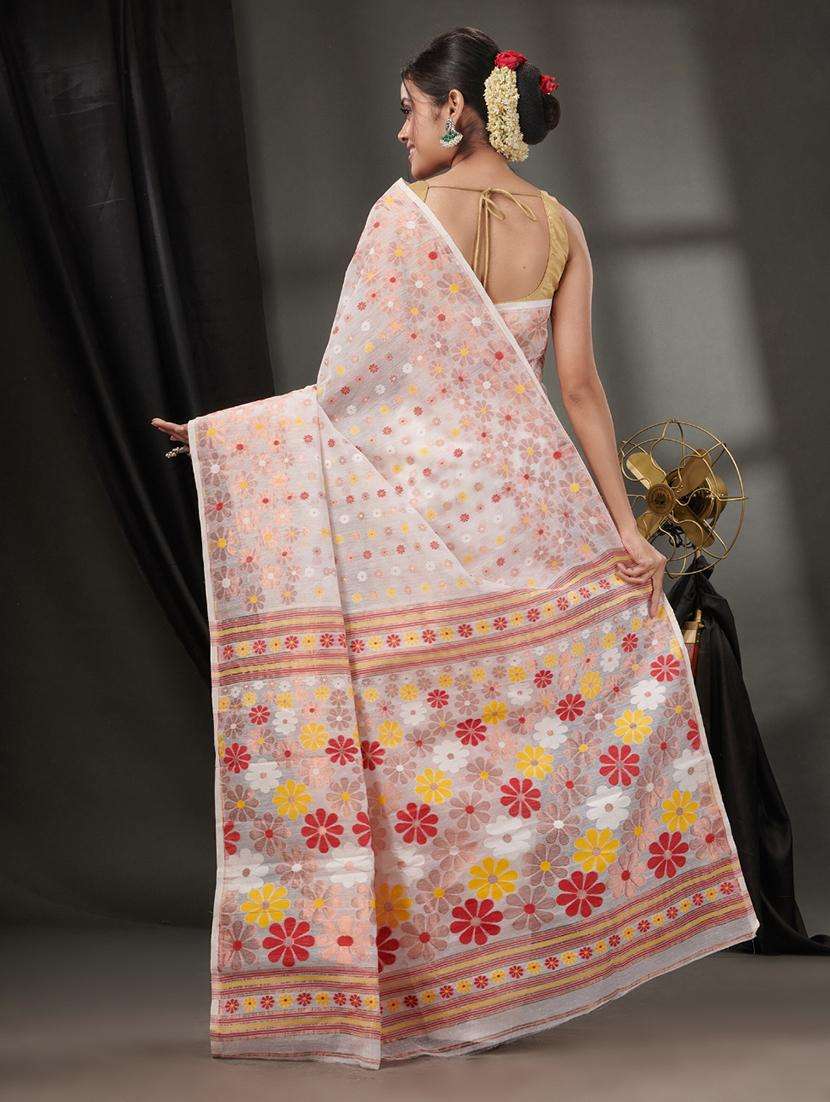 women self design jamdani saree - 22046289 -  Standard Image - 1
