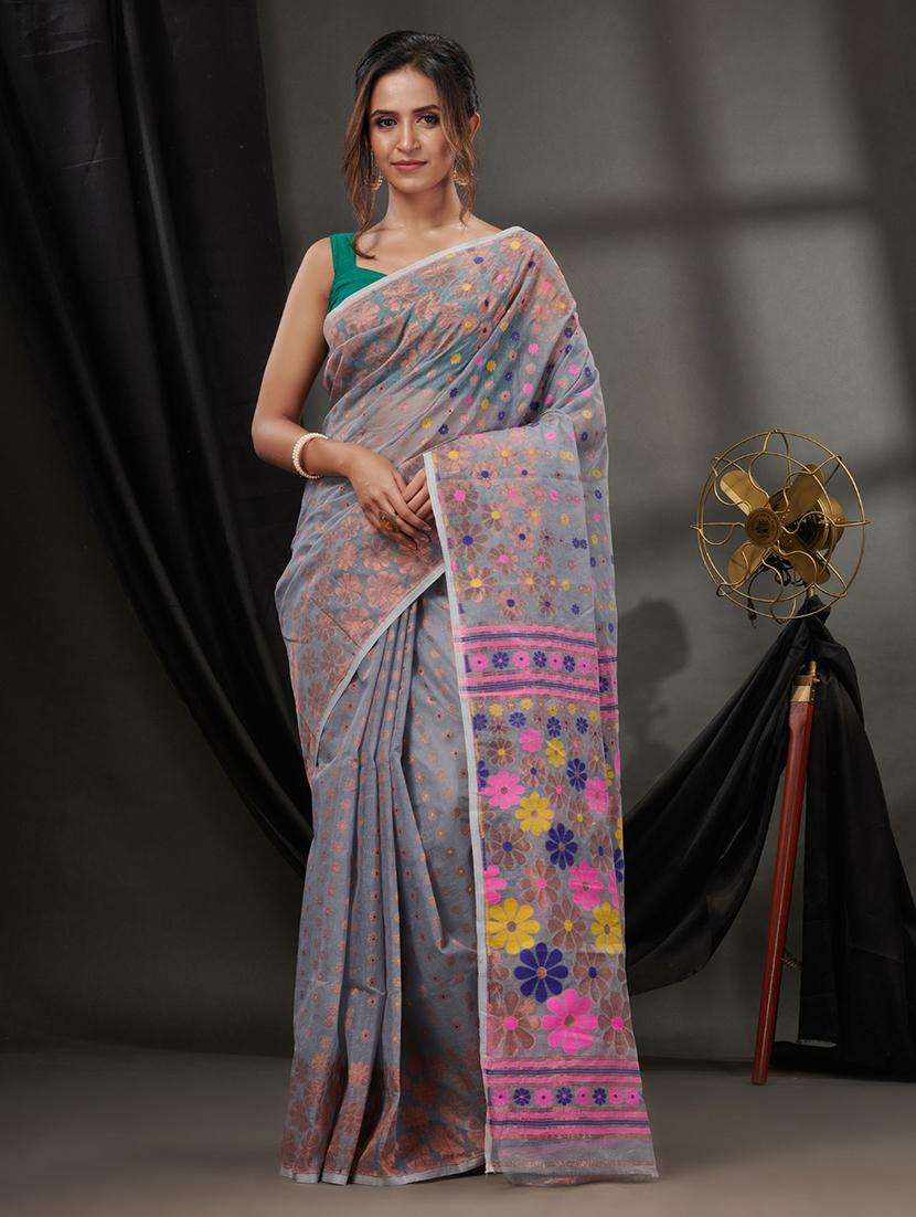 women self design jamdani saree