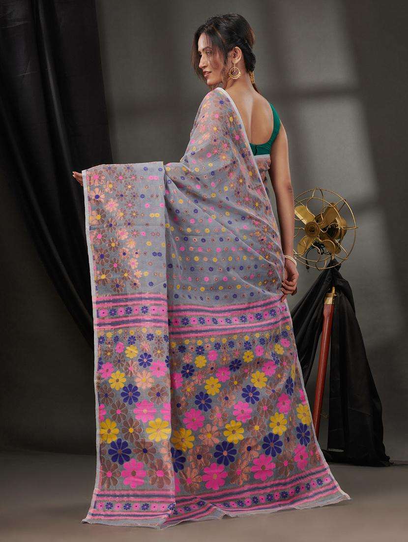 women self design jamdani saree - 22046290 -  Standard Image - 1