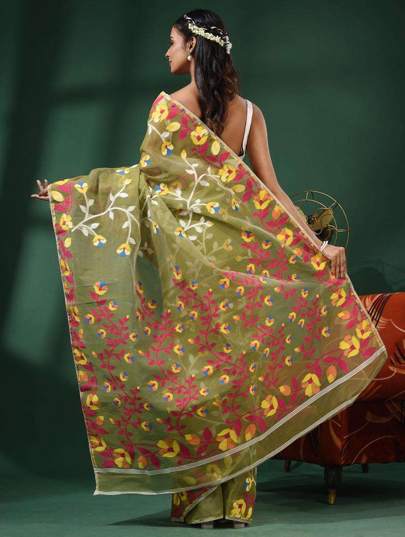 women self design jamdani saree - 22046308 -  Standard Image - 1