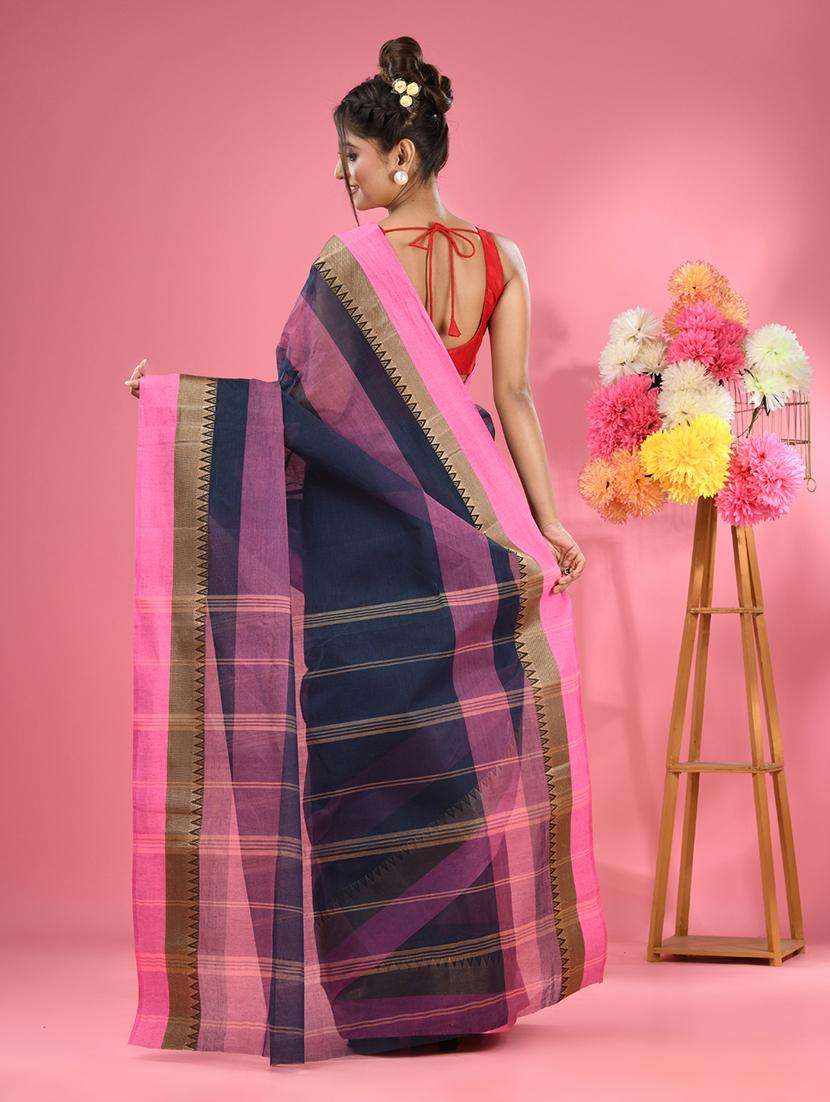 women self design tant saree - 22046309 -  Standard Image - 1