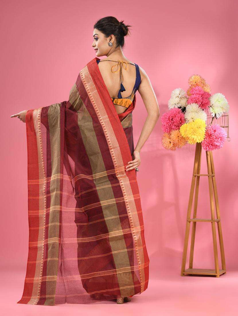 women self design tant saree - 22046311 -  Standard Image - 1