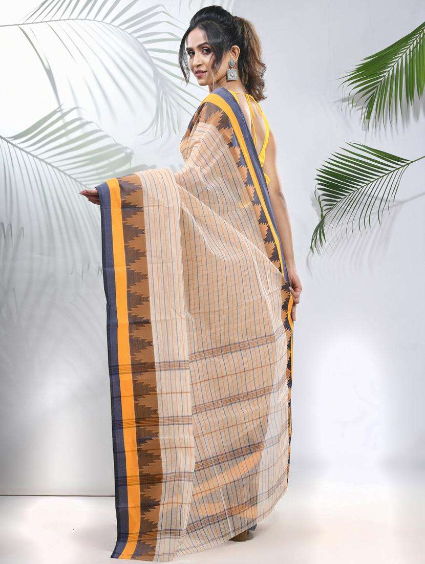 women self design tant saree - 22046319 -  Standard Image - 1