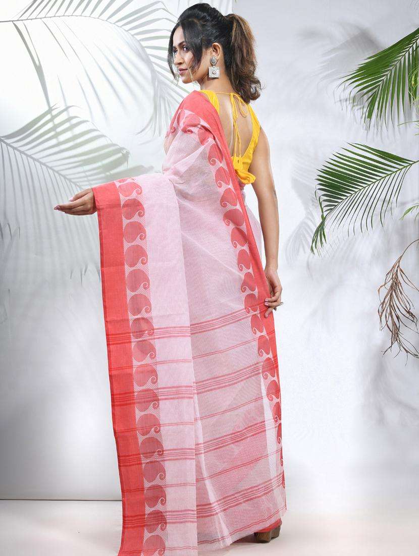 women self design tant saree with blouse - 22046320 - Standard Image - 1