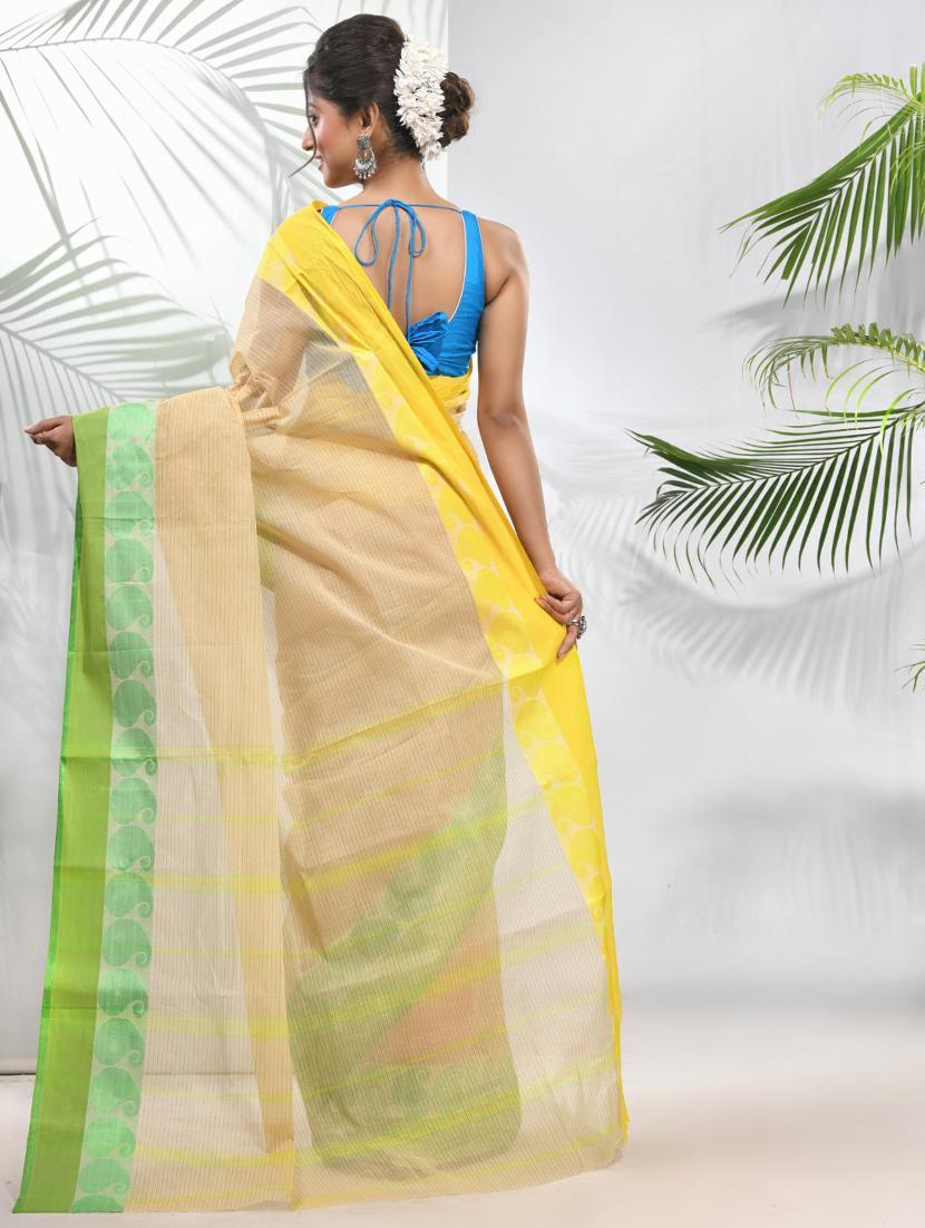 women self design tant saree with blouse - 22046324 - Standard Image - 1