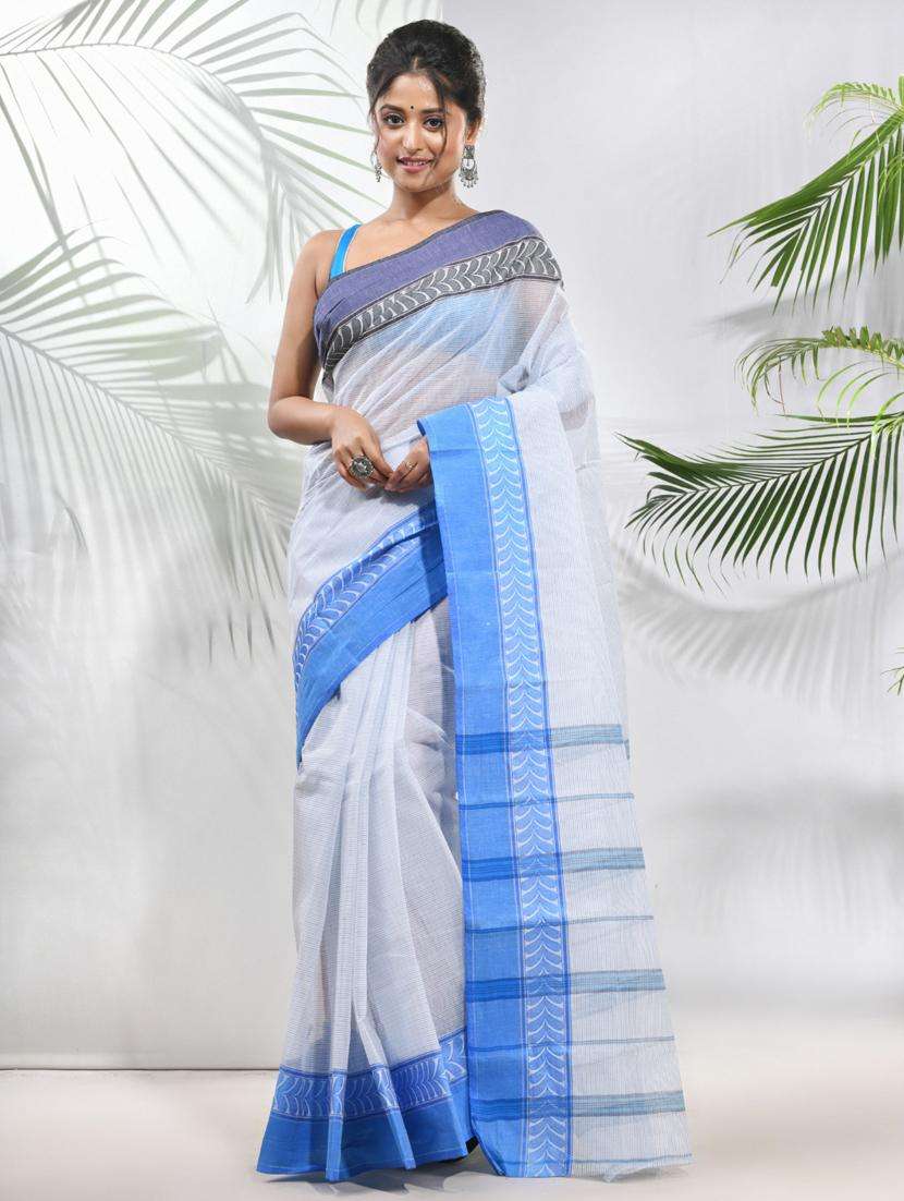 women self design tant saree with blouse - 22046329 - Zoom Image - 0