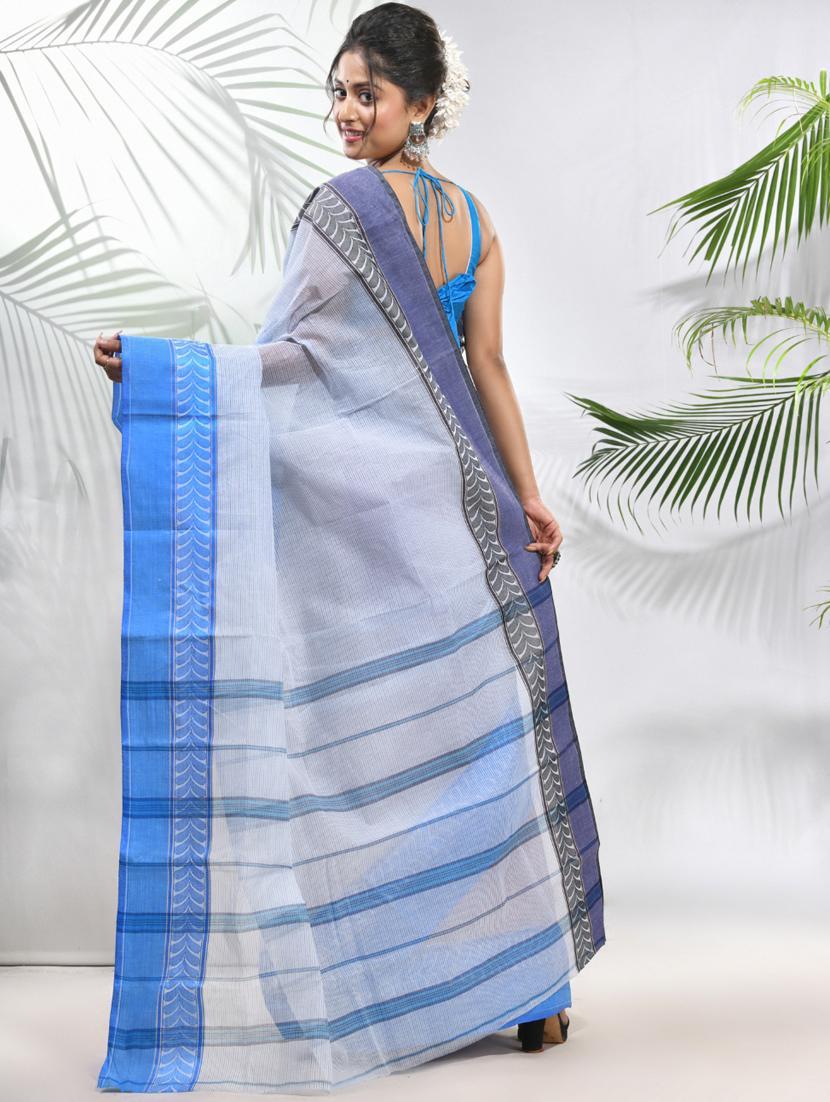 women self design tant saree with blouse - 22046329 - Standard Image - 1