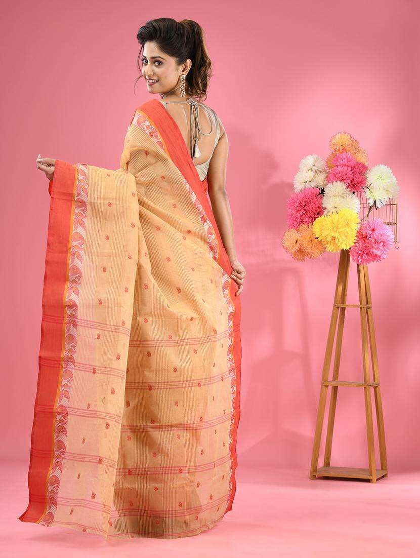 women self design tant saree - 22046332 -  Standard Image - 1