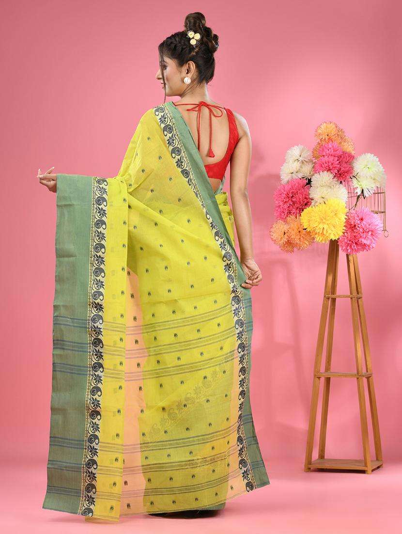 women self design tant saree - 22046343 -  Standard Image - 1