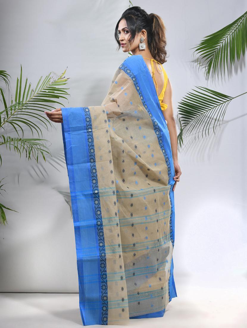 women self design tant saree - 22046349 - Standard Image - 1