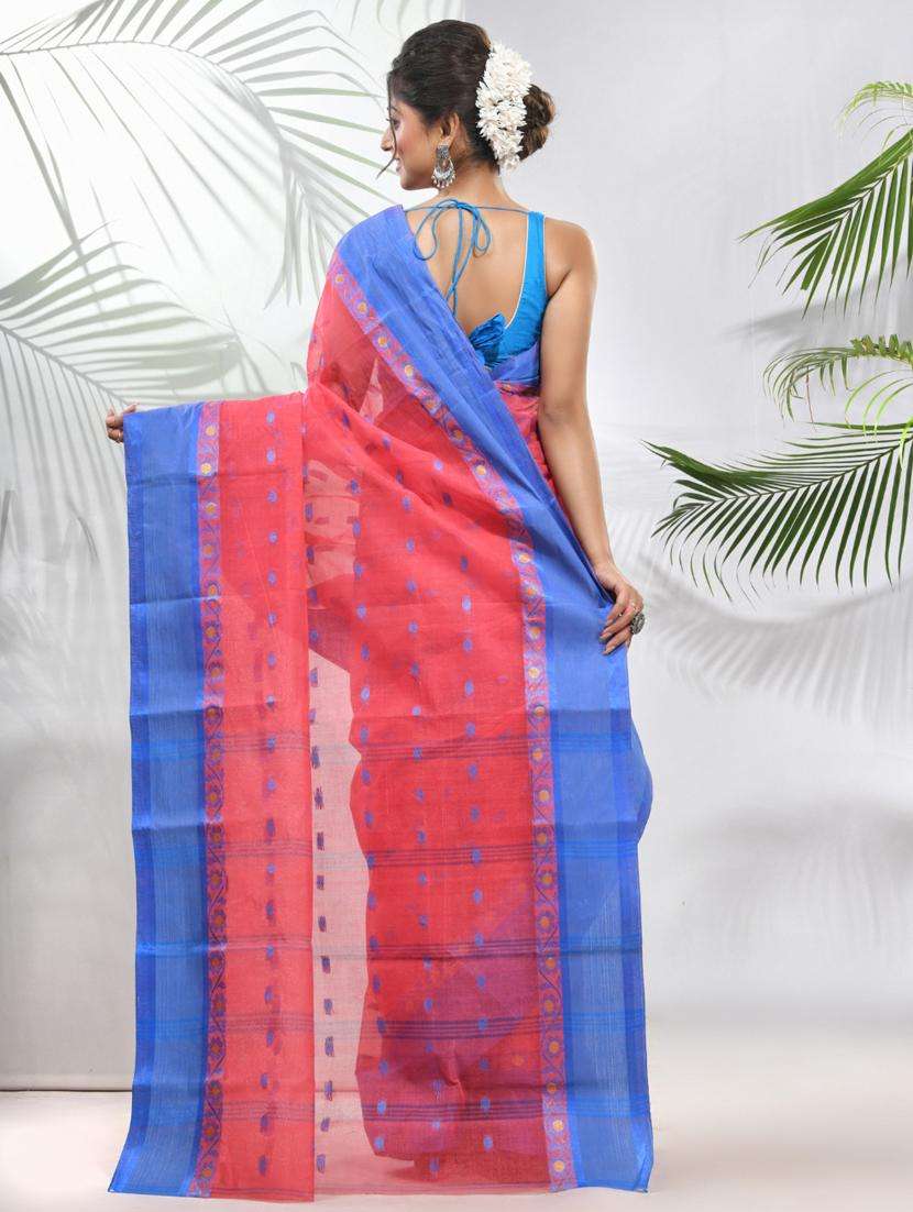 women self design tant saree - 22046350 -  Standard Image - 1