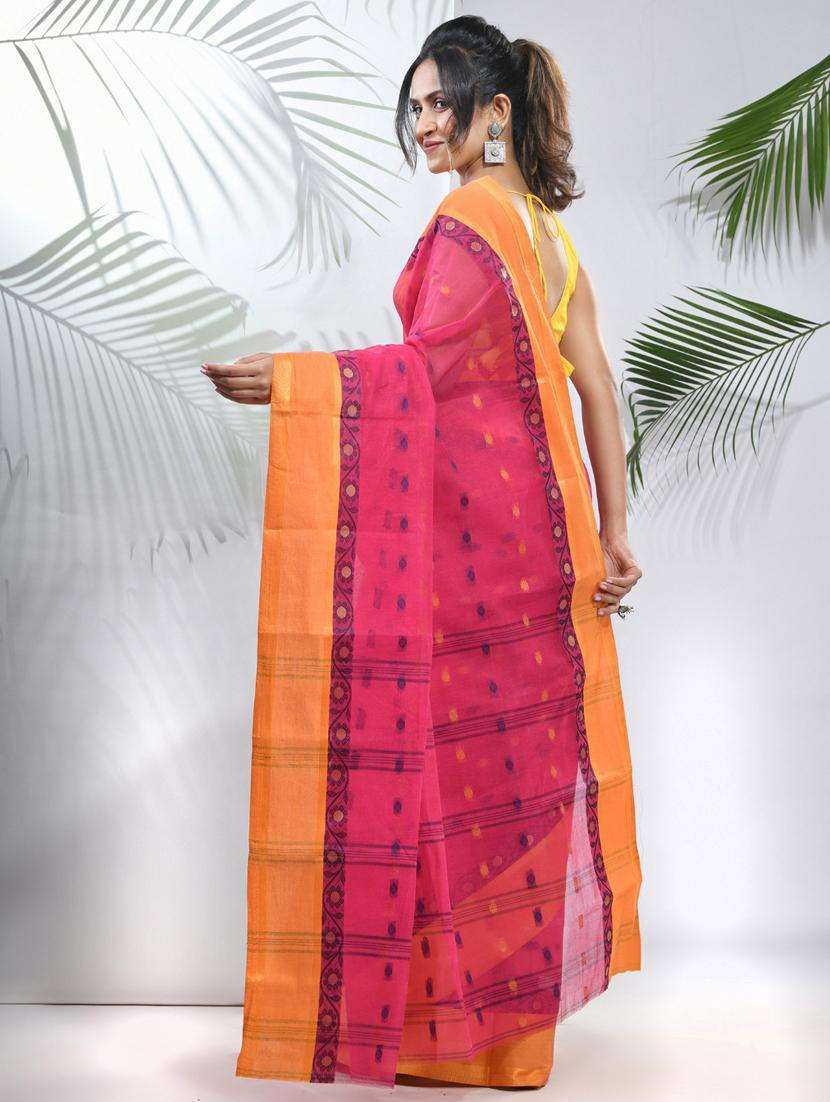 women self design tant saree - 22046351 -  Standard Image - 1