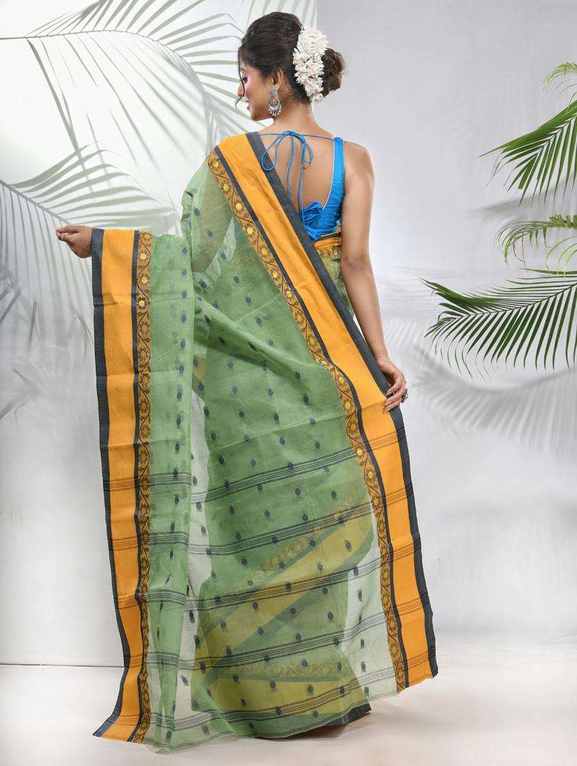 women self design tant saree - 22046352 -  Standard Image - 1