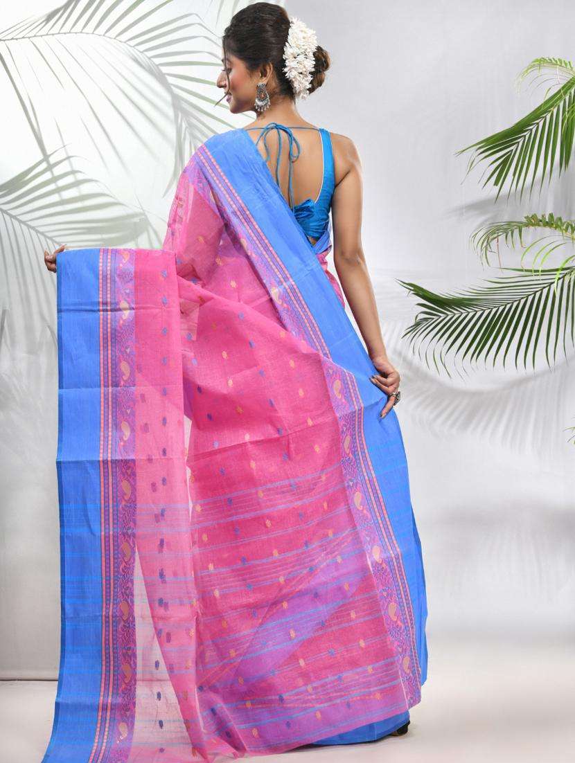 women self design tant saree - 22046354 -  Standard Image - 1