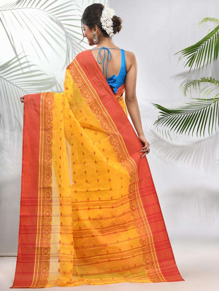 women self design tant saree - 22046357 -  Standard Image - 1
