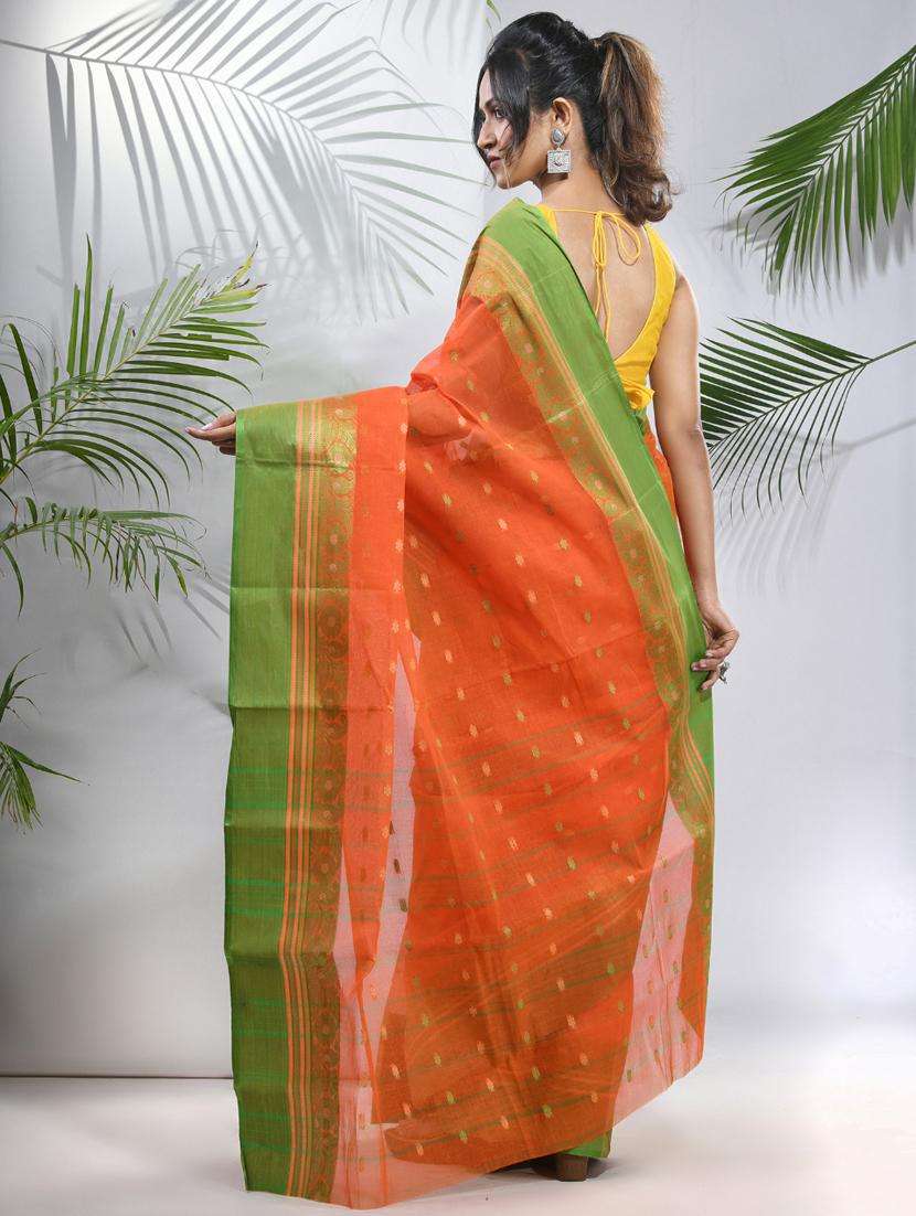 women self design tant saree with blouse - 22046358 -  Standard Image - 1