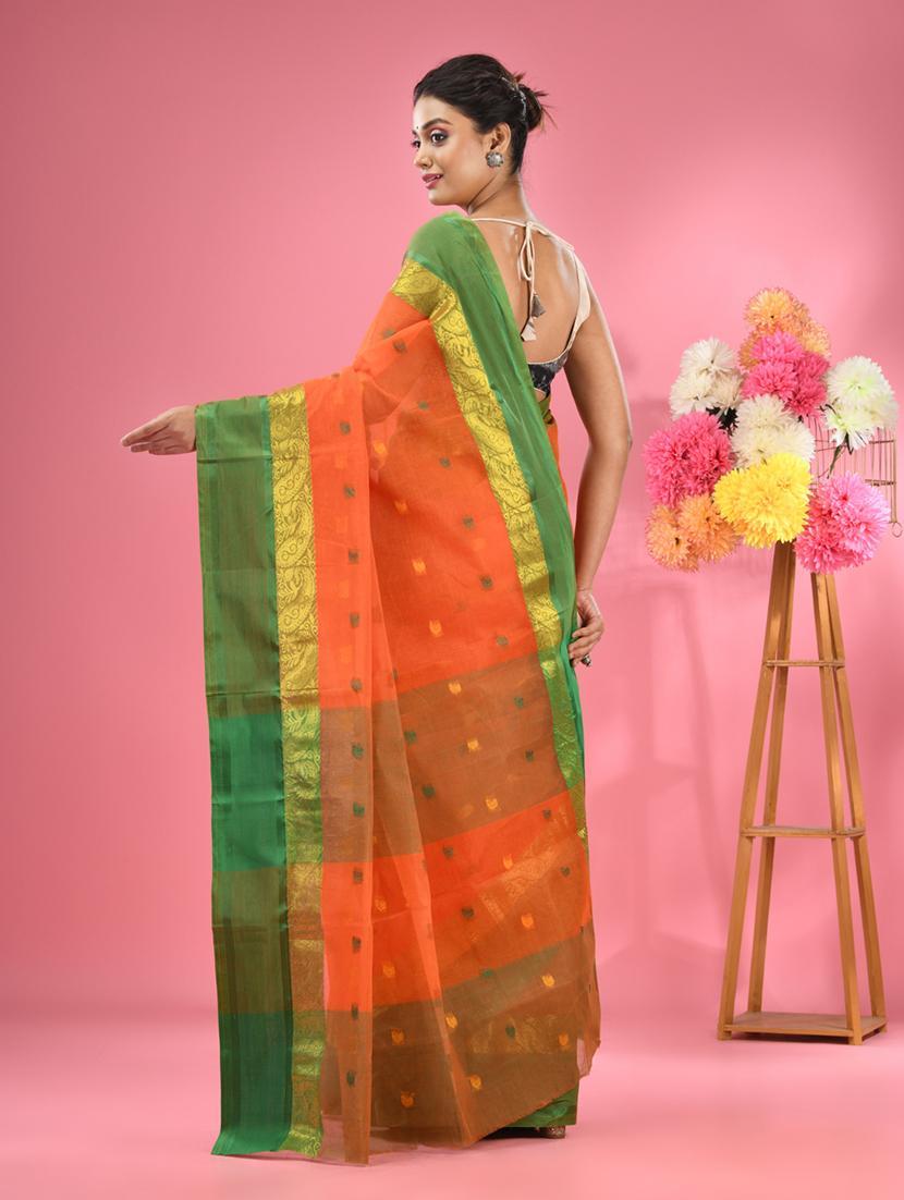 women self design tant saree - 22046360 - Standard Image - 1