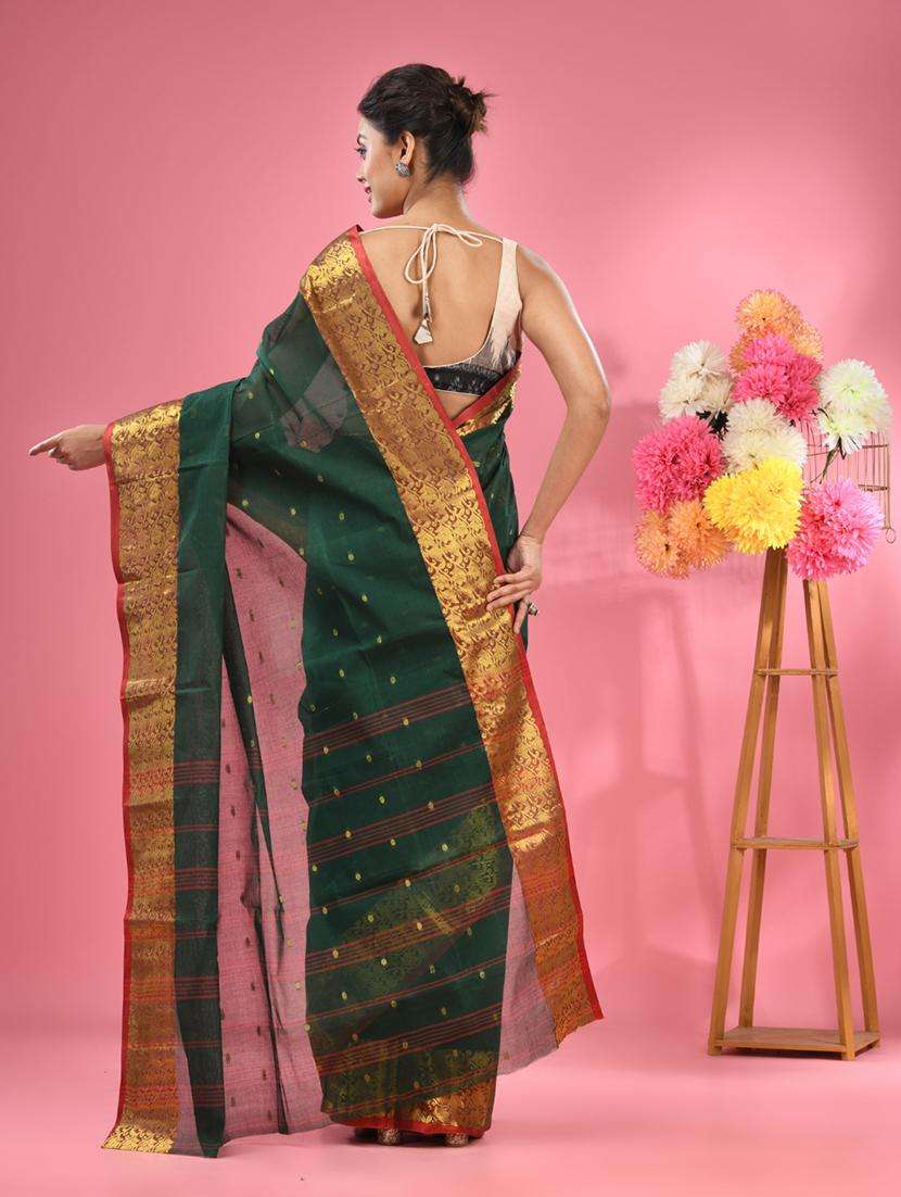 women self design tant saree - 22046363 -  Standard Image - 1
