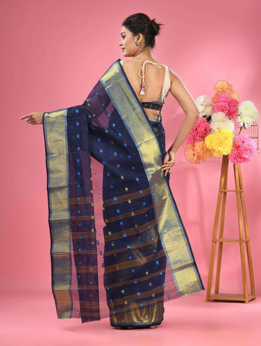 women self design tant saree - 22046364 -  Standard Image - 1
