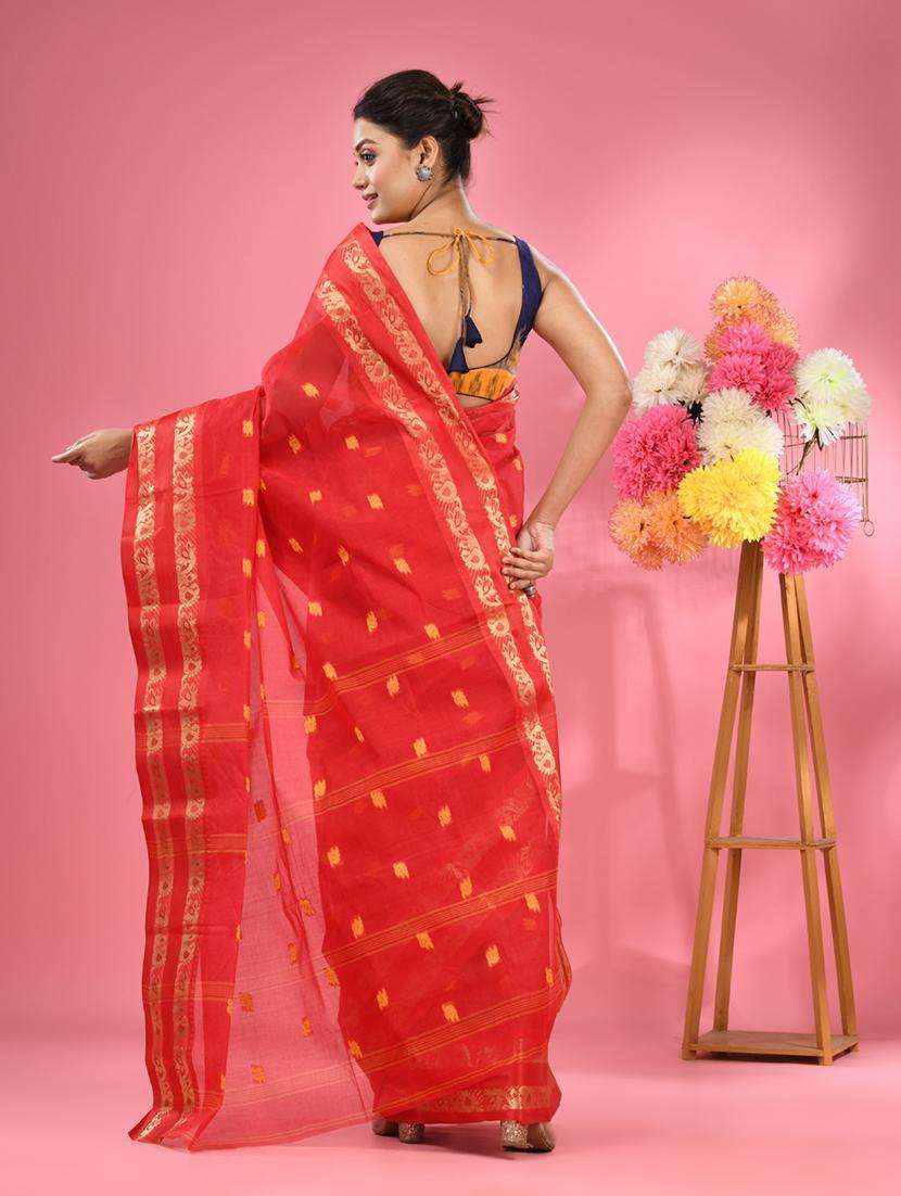 women self design tant saree - 22046366 -  Standard Image - 1