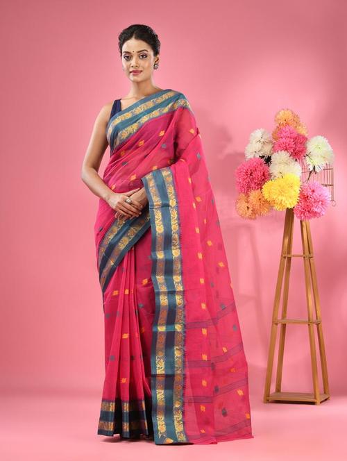 women self design tant saree - 22046367 - Standard Image - 0