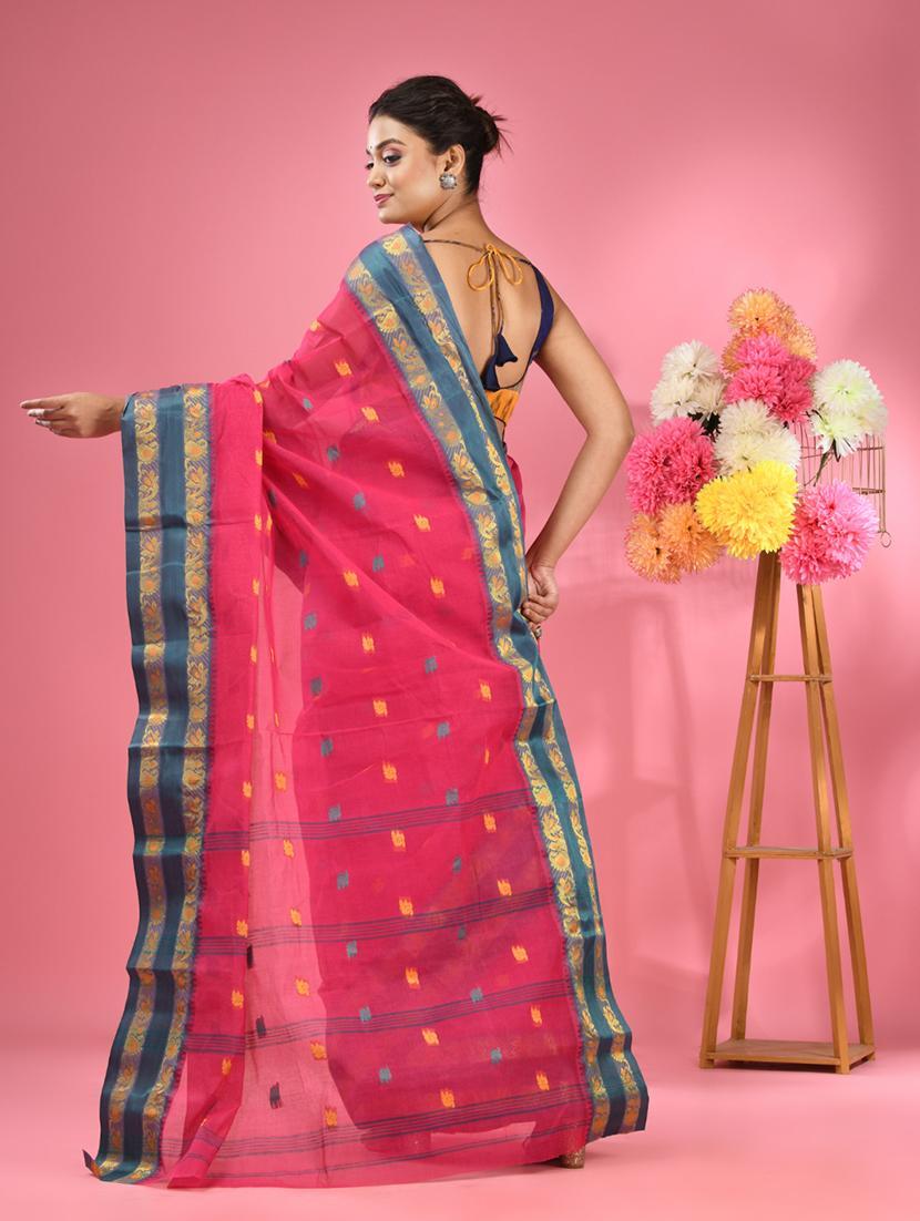 women self design tant saree - 22046367 -  Standard Image - 1