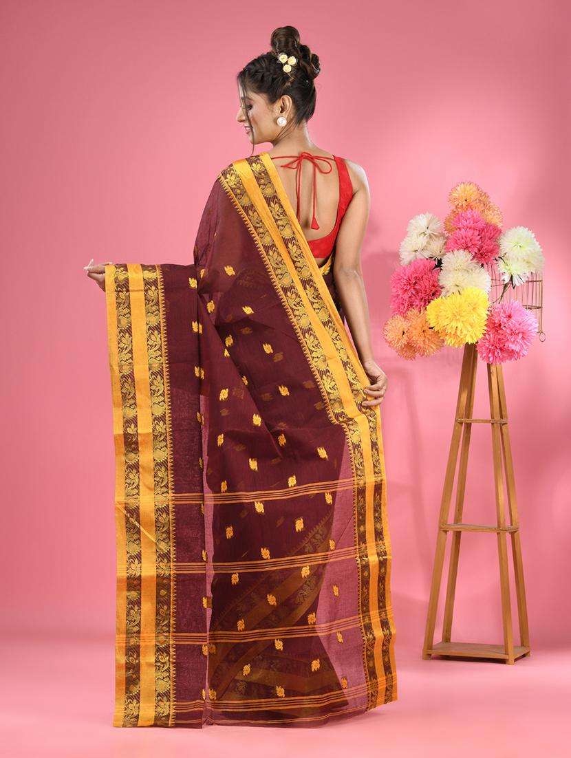 women self design tant saree - 22046368 - Standard Image - 1