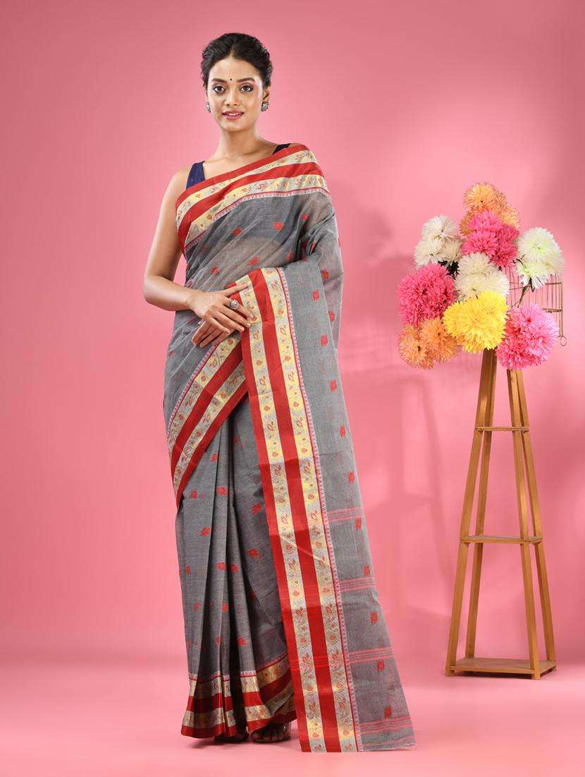 women self design tant saree