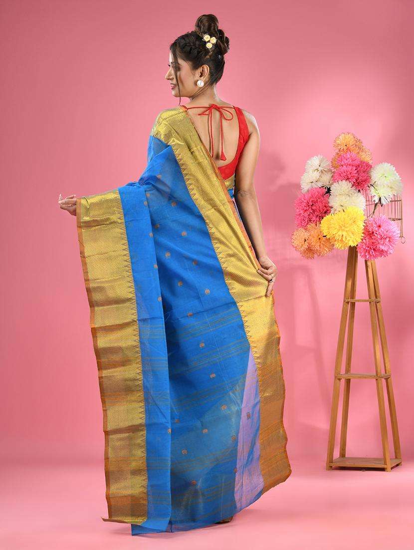 women self design tant saree - 22046372 -  Standard Image - 1