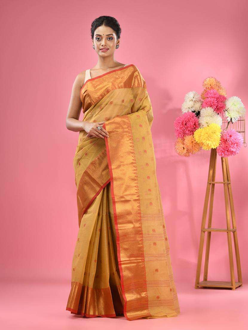 women self design tant saree
