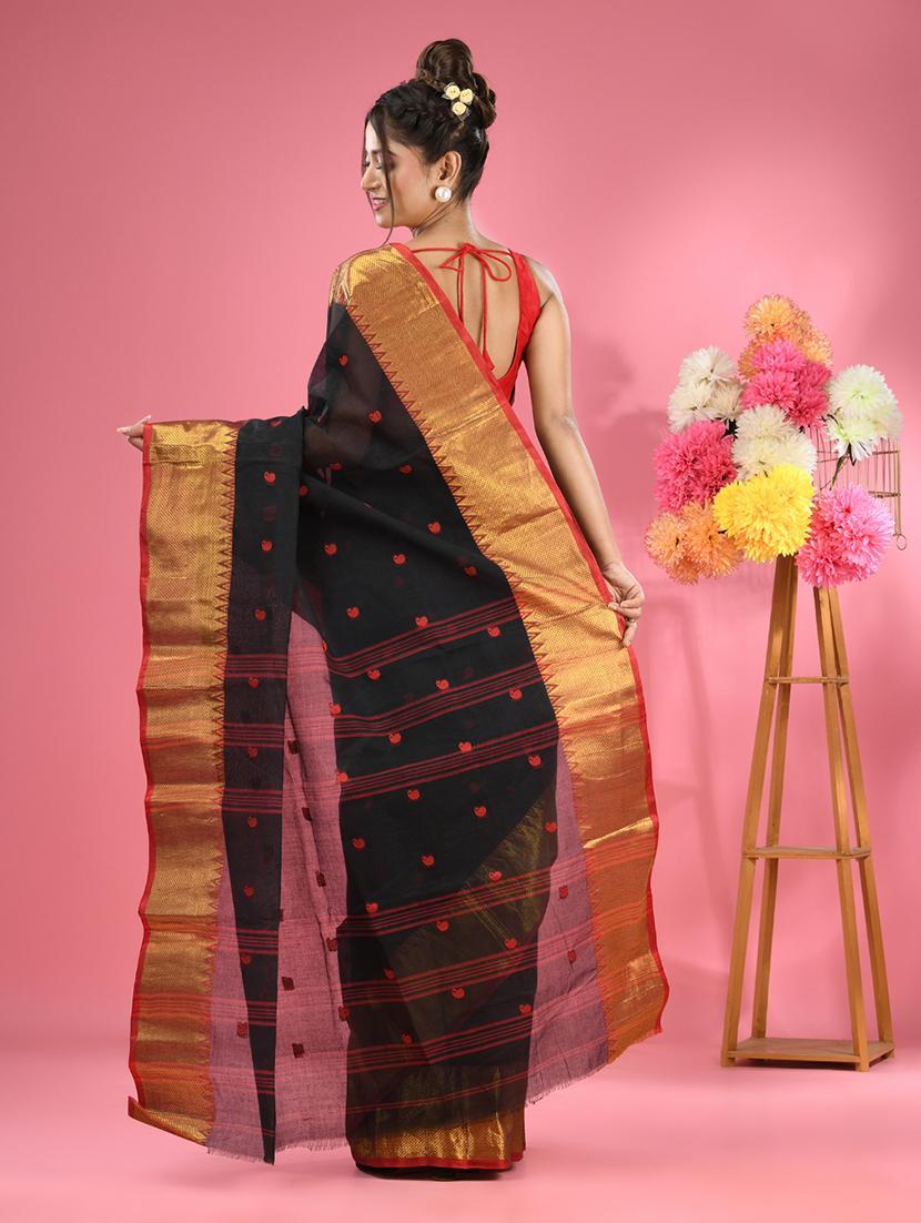 women self design tant saree - 22046377 - Standard Image - 1