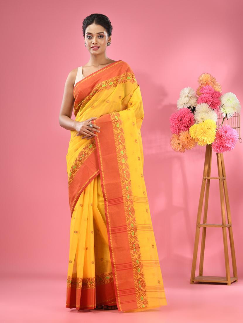 women self design tant saree - 22046383 - Zoom Image - 0