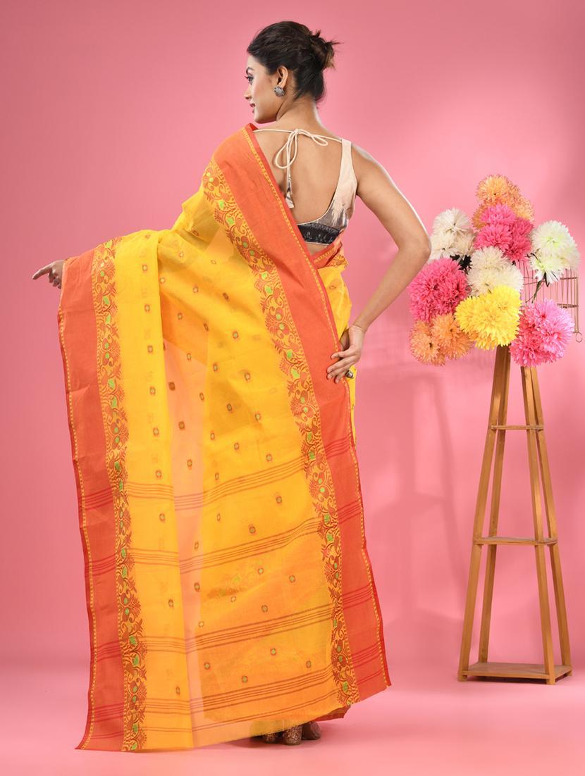 women self design tant saree - 22046383 - Standard Image - 1